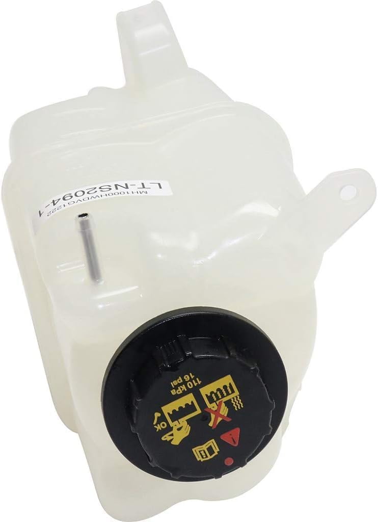 Front Radiator Coolant Reservoir Expansion Tank Assembly With Cap Direct Replacement Compatible With 2004-2015 Nissan Titan NI3014129 217109FF0A-PFM