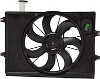 Front Radiator Cooling Fan Assembly Plastic Direct Replacement Compatible with 2018-2021 Hyundai Kona HY3115162 25380J9200