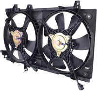 Front Radiator Shroud Dual Fan Assembly Plastic Direct Replacement Compatible with 2003-2008 Subaru Forester SU3115111 45131FE000-PFM