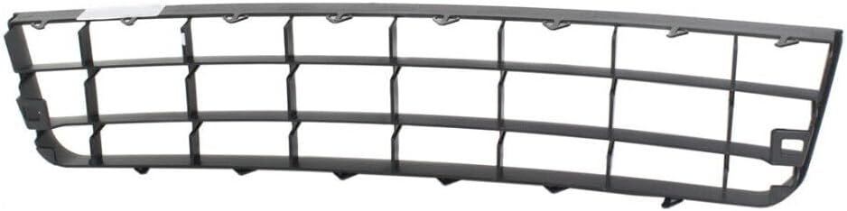 Front Bumper Center Grille Textured Direct Replacement Compatible With 2006-2009 Volkswagen Rabbit VW1036128 1K0853677A9B9