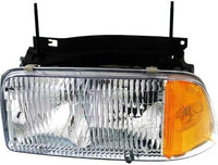 Set Of 2 Front Headlight Assembly With Side Marker Lamp Right Passenger & Left Driver Side Direct Replacement Compatible With 1994-1997 GMC Sonoma / 1995-1997 Jimmy GM2503133
