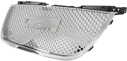 Front Grille Assembly Chrome Shell And Insert Direct Replacement Compatible With 2007-2014 GMC Yukon GM1200610 22761715