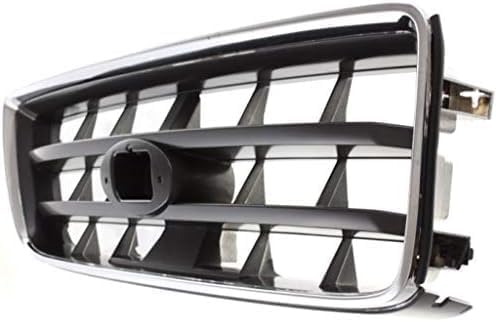 Front Grille Assembly Chrome Shell with Painted Dark Gray Insert Plastic Direct Replacement Compatible With 2003-2005 Subaru Forester SU1200127 91121SA050