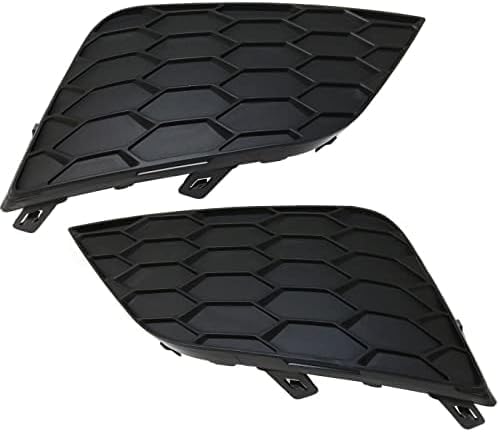 Set Of 2 Front Fog Light Cover Left Driver & Right Passenger Side Direct Replacement Compatible With 2016-2019 Nissan Sentra NI1039142 NI1038142 622564AF0B 622564AF0B