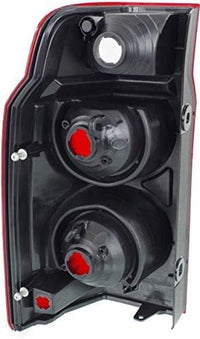 Set Of 2 Tail Light Lens and Housing Plastic Left Driver & Right Passenger Side Direct Replacement Compatible With 2006-2010 Jeep Commander CH2819108 CH2818107 55396458AH 55396459AH