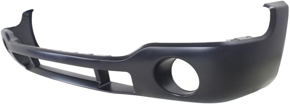 Front Bumper Cover Primed With Fog Light Holes Direct Replacement Compatible With 2003-2006 GMC Sierra 1500 2500HD 3500 GM1000684 12335963 88979837