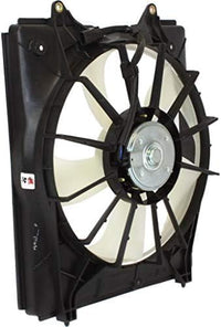 Front Radiator Cooling Fan Assembly Plastic Direct Replacement Compatible with 2011-2017 Honda Odyssey HO3115160 19030RYEA11-PFM