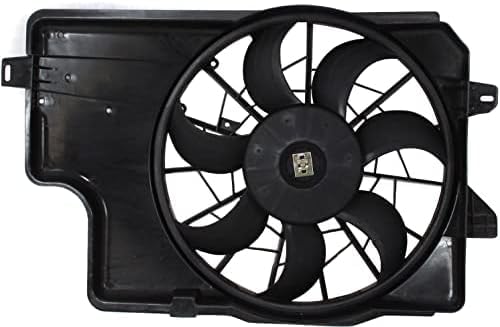 Front Radiator Cooling Fan Shroud Assembly Direct Replacement Compatible with 1994-1996 Ford Mustang FO3115129 F5ZZ8C607B