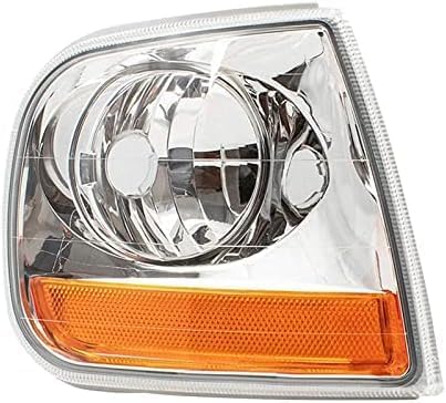 Set Of 2 Front Corner Light Lens And Housing Right Passenger & Left Driver Side Direct Replacement Compatible With 1997-2004 Ford F-150/1997-1999 F-250 FO2520170 FO2521170