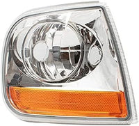 Set Of 2 Front Corner Light Lens And Housing Right Passenger & Left Driver Side Direct Replacement Compatible With 1997-2004 Ford F-150/1997-1999 F-250 FO2520170 FO2521170