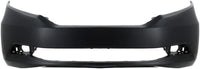 Front Bumper Cover Primed With Fog Light Holes Direct Replacement Compatible With 2011-2017 Honda Odyssey HO1000293 04711TK8A91ZZ