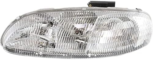 Set Of 2 Front Head Light Composite Assembly Halogen Left Driver & Right Passenger Side Direct Replacement Compatible With 1995-2001 Chevrolet Lumina GM2503139 GM2502139 10420376