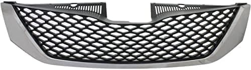 Front Grille Assembly Chrome Shell And Black Insert Plastic Direct Replacement Compatible With 2011-2017 Toyota Sienna TO1200356 5310108120