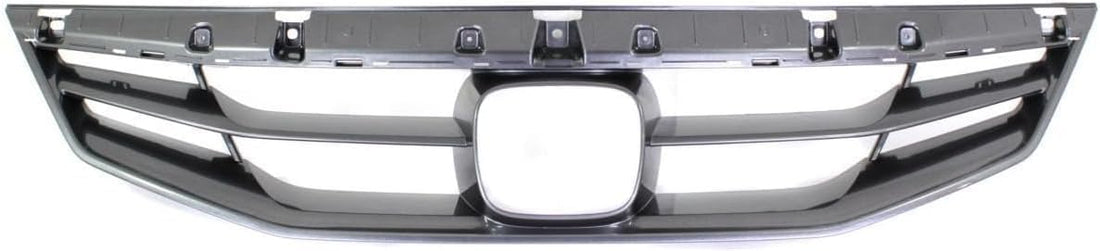 Front Grille Painted Gray Shell And Insert Direct Replacement Compatible With 2011-2012 Honda Accord HO1200202 71121TE0A11ZA