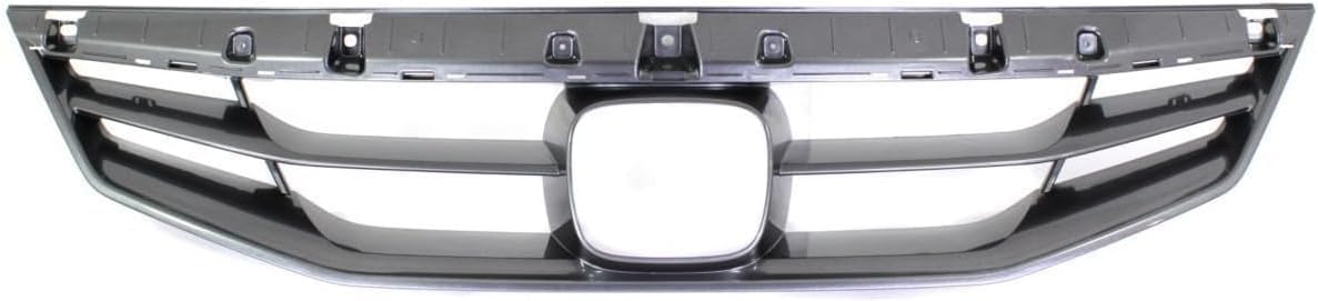 Front Grille Painted Gray Shell And Insert Direct Replacement Compatible With 2011-2012 Honda Accord HO1200202 71121TE0A11ZA