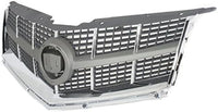 Front Grille Assembly Plastic Gray Shell and Insert Direct Replacement Compatible With 2010-2012 Cadillac SRX GM1200629 25778321