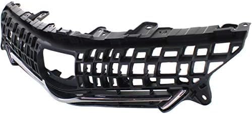 Front Grille Assembly Gray Shell And Insert With Chrome Molding Plastic Direct Replacement Compatible With 2012-2014 Toyota Prius V TO1200348 5310147010