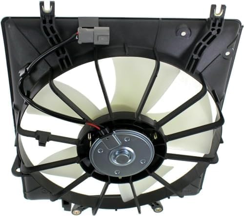 Front Radiator & A/C Condenser Cooling Fan Assembly Plastic Direct Replacement Compatible with 2004-2008 Acura TL AC3115109 AC3113107 19015RDAA01 38615RDAA00