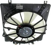 Front Radiator & A/C Condenser Cooling Fan Assembly Plastic Direct Replacement Compatible with 2004-2008 Acura TL AC3115109 AC3113107 19015RDAA01 38615RDAA00