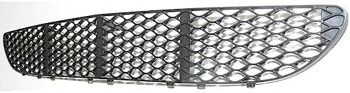 Front Bumper Center Grille Textured Plastic Direct Replacement Compatible With 2005-2006 Mercedes Benz E-Class MB1036106 2118850053