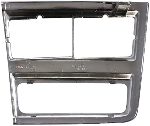 Set Of 2 Front Head Light Bezel Left Driver & Right Passenger Side Direct Replacement Compatible With 1989 R2500 / 1989-1991 R3500 GM2513162 GM2512161 15628670 15628669