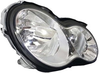 Front Headlight Assembly Left Driver and Right Passenger Side Direct Replacement Compatible With 2005-2007 Mercedes Benz C-Class MB2502148 MB2502209 MB2503148 MB2503209 2038201559