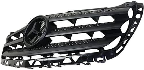 Front Grille Assembly Prime Shell And Insert With Molding Plastic Direct Replacement Compatible With 2014-2018 Mercedes Benz Sprinter MB1200194 90688805239B51