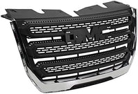 Front Grille Assembly Textured Shell And Insert Plastic With Chrome Frame Direct Replacement Compatible With 2016-2017 GMC Terrain GM1200723 23379208