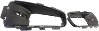 Set Of 2 Front Fog Light Trims Molding Primed With Fog-Light Hole Left Driver & Right Passenger Side Direct Replacement Compatible With 2007-2010 BMW X5 BM1099100 51117172450