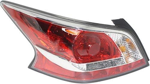 Set Of 2 Tail Light Assembly Plastic Left Driver & Right Passenger Side Direct Replacement Compatible With 2014-2015 Nissan Altima NI2801203 NI2800203 265509HM0A 265559HM0A
