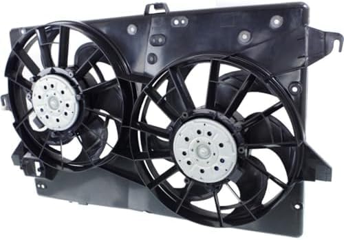 Front Dual Fan Assembly Plastic Direct Replacement Compatible with 1995-2000 Ford Contour / 1999-2002 Mercury Cougar FO3115115 F8RZ8C607GE
