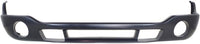 Front Bumper Chrome Steel Without Brackets + Lower Valance Primed With Fog Light Holes Direct Replacement Compatible With GMC Sierra 1500 2500HD 3500 2003-2006 GM1002418 GM1000684