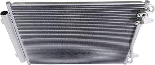 Front A/C Condenser Aluminum Core Direct Replacement Compatible With 2006-2015 Volkswagen Passat / 2009-2017 Passat CC VW3030128 VW3030134 3C0820411D 561820411