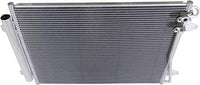 Front A/C Condenser Aluminum Core Direct Replacement Compatible With 2006-2015 Volkswagen Passat / 2009-2017 Passat CC VW3030128 VW3030134 3C0820411D 561820411