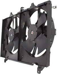 Front Radiator Cooling Fan Assembly Plastic Direct Replacement Compatible with 2007-2009 Nissan 350Z NI3115136 21481EV02B