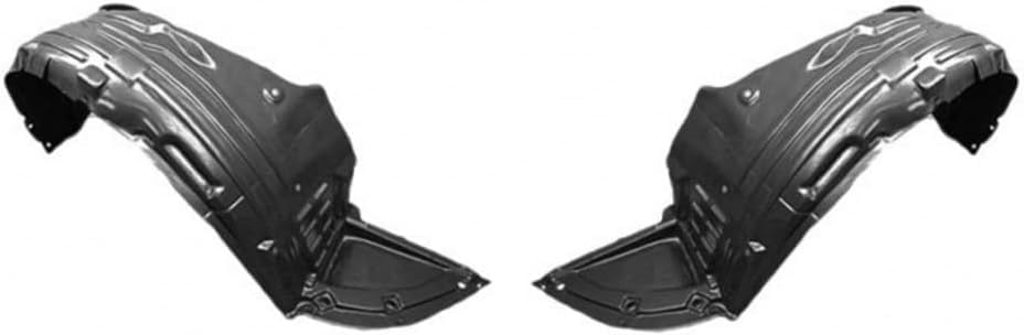 Set Of 2 Front Fender Liner Left Driver & Right Passenger Side Direct Replacement Compatible With 2009-2014 Nissan Maxima NI1248119 NI1249119 63843ZX70A 63842ZX70A