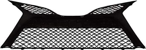 Front Bumper Grille Textured Dark Gray Plastic Direct Replacement Compatible With 2018-2020 Toyota Camry TO1036196 5310206320