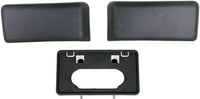 Front Bumper Guard Textured + License Plate + Mounting Plate Brackets Right Passenger and Left Driver Side Direct Replacement Compatible with 2009-2014 Ford F-150 FO1066180 FO1067180