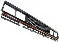 Front Grille Primed Shell And Mesh Insert With Red Molding Direct Replacement Compatible With 1983-1986 Nissan 720 NI1200118 6231084W00