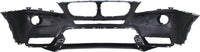 Front Bumper Cover Primed Direct Replacement Compatible With 2011-2014 BMW X3 BM1000252 51117210451