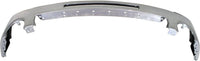 Front Bumper Chrome Steel + Upper Cover Primed + Lower Valance Textured Direct Replacement Compatible With 2007-2013 GMC Sierra 1500 GM1015100 GM1002834 GM1014102