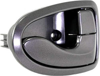 Front Or Rear Interior Door Handle Gray Plastic Right Passenger Side Direct Replacement Compatible with 2000-2006 Hyundai Accent HY1353112 8262025000YN