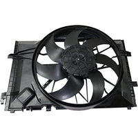 Front Radiator Fan Assembly Direct Replacement Compatible with 2006-2009 Mercedes Benz CLK350 MB3115147 2035001693 2035050255