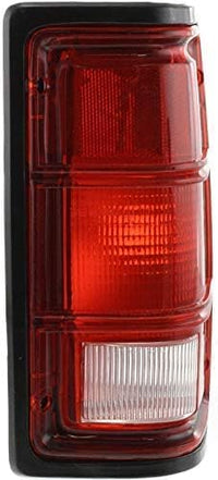 Set of 2 Tail Light Lens And Housing With Black Trim Right Passenger & Left Driver Side Direct Replacement Compatible With 1988-1993 Dodge Full Size Pickup CH2800114 CH2801114