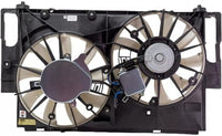 Front Radiator Dual Cooling Fan Assembly Plastic Direct Replacement Compatible with 2015-2021 Lexus NX300h / 2016-2018 Toyota RAV4 Hybrid LX3115133 1671136180