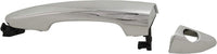 Front Exterior Door Handle Chrome Left Driver Side with Cover and Keyhole Direct Replacement Compatible with 2015-2019 Hyundai Sonata 82651C1110 82652C1010