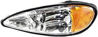 Set Of 2 Front Headlight Assembly Right Passenger & Left Driver Side Direct Replacement Compatible With 1999-2005 Pontiac Grand Am GM2502196 GM2503196 22672207 22672208