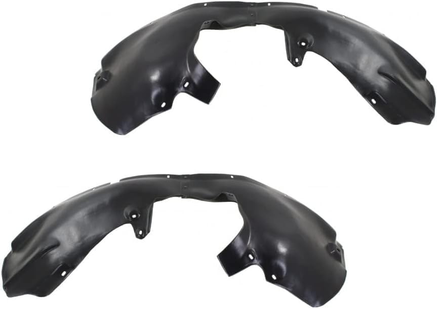Set Of 2 Front Fender Liner Left Driver & Right Passenger Side Direct Replacement Compatible With 1998-2005 Volkswagen Beetle VW1249104 VW1248104 1C0809962E 1C0809961E