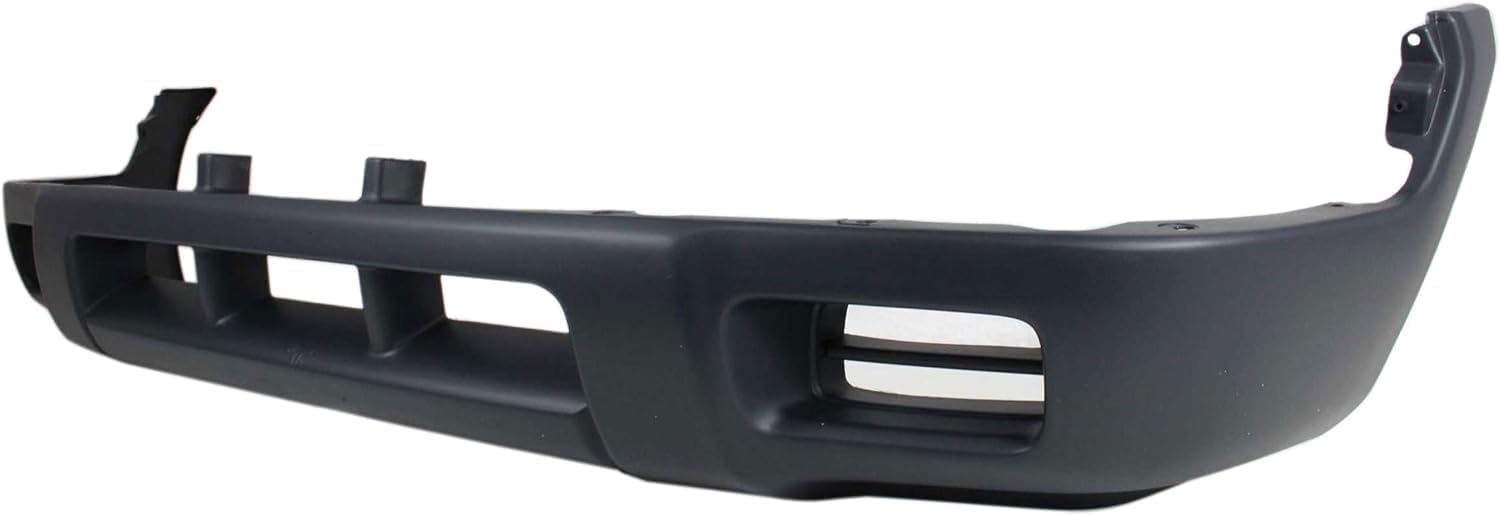 Front Bumper Chrome + Lower Valance Panel Primed Direct Replacement Compatible With 1998-2000 Nissan Frontier / 2000-2001 Xterra NI1002132 NI1095119 NI1095120 620149Z220