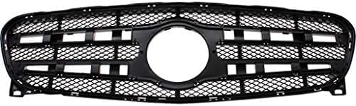 Front Grille Assembly Prime Shell And Insert Plastic Direct Replacement Compatible With 2015-2017 Mercedes Benz GLA250 MB1200188 1568801200